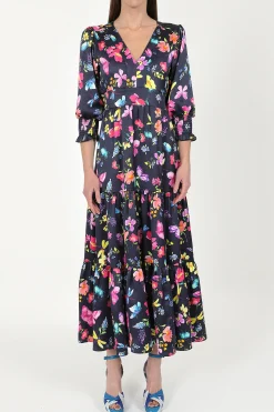 Romy Navy Love Bug Maxi Dress