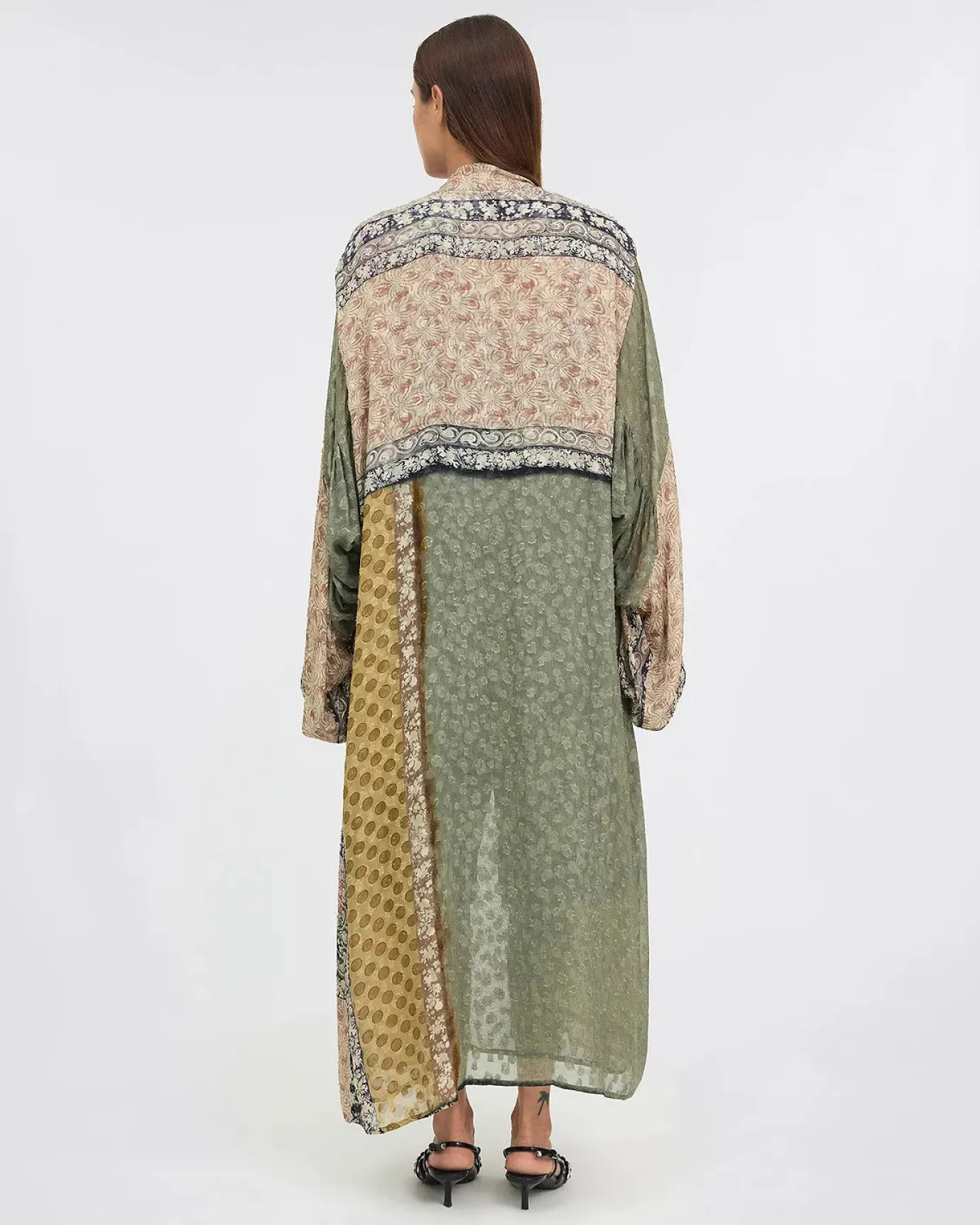 Sacra Patch Print Kimono