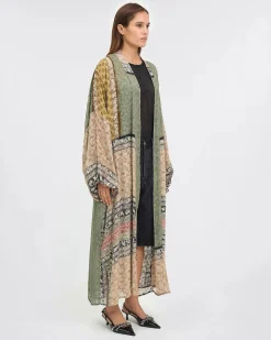 Sacra Patch Print Kimono