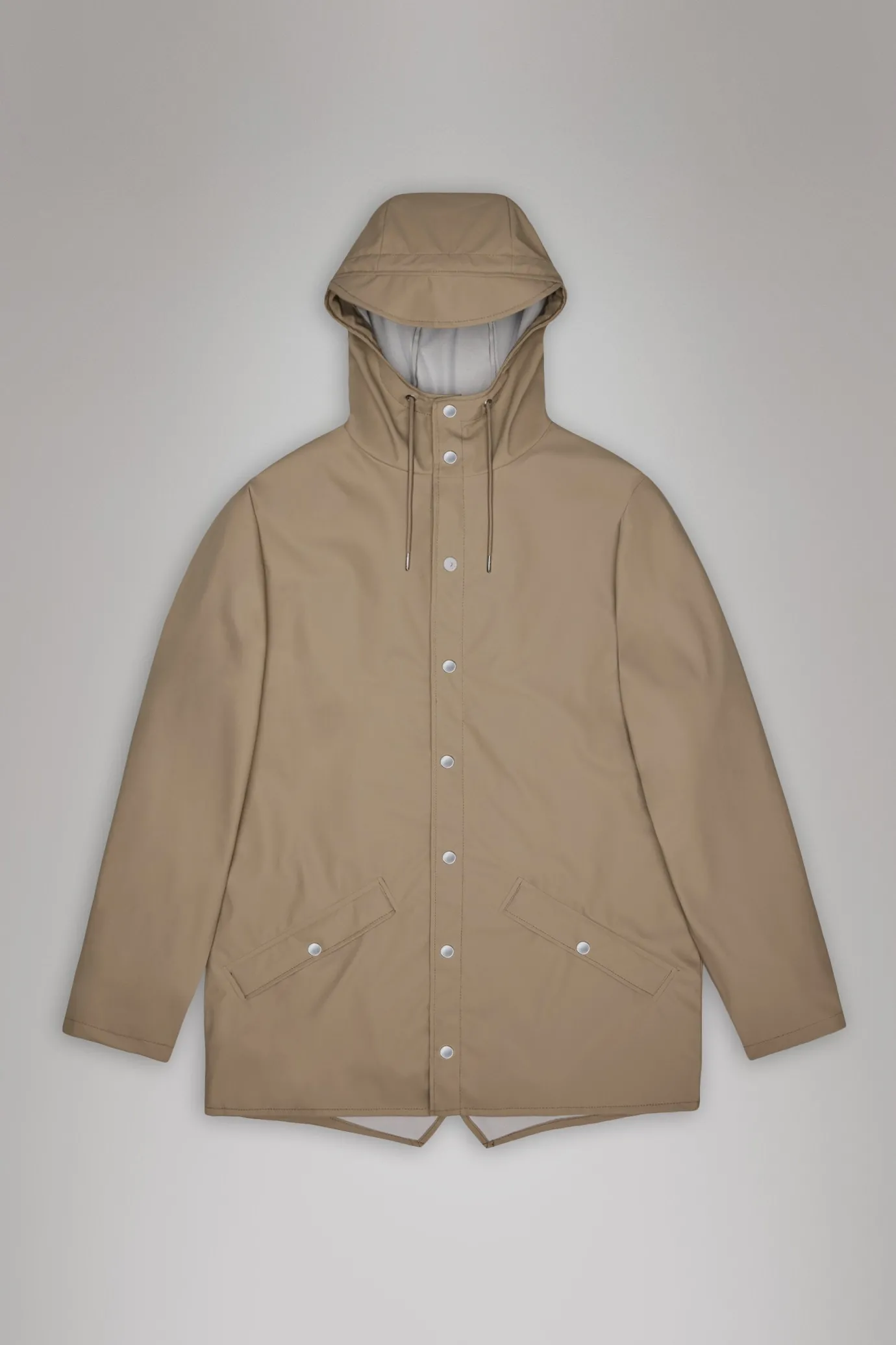 Short Rain Jacket In Beige