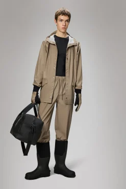 Short Rain Jacket In Beige