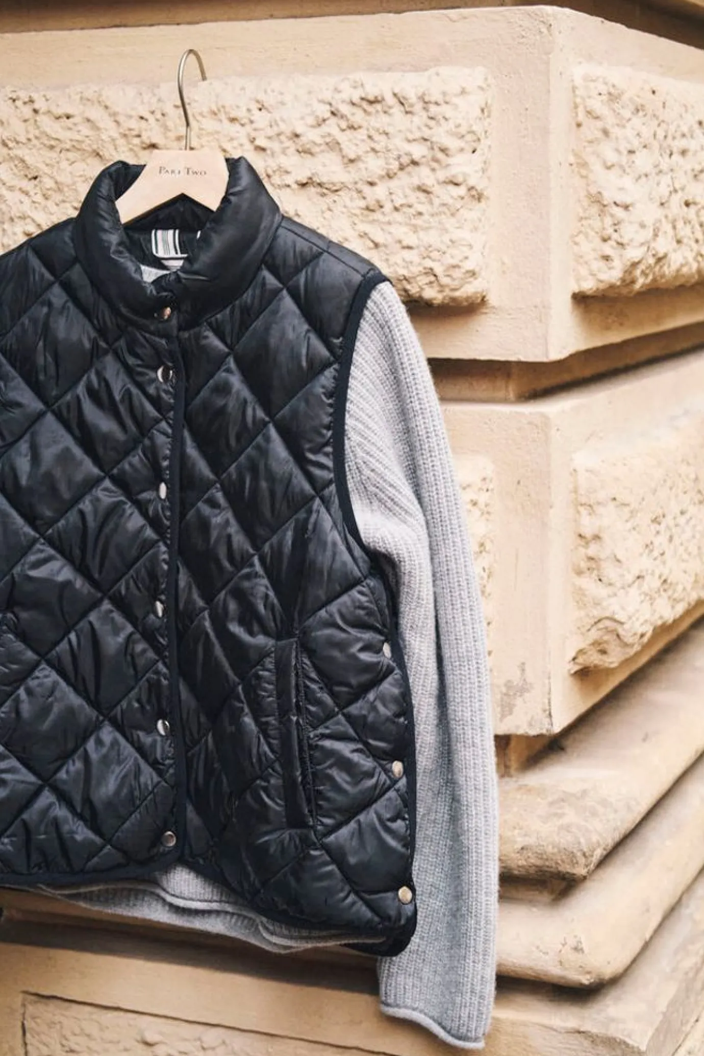 Sidse Black Puffer Gilet