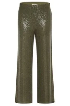 Tatianas Khaki Sequin Trousers
