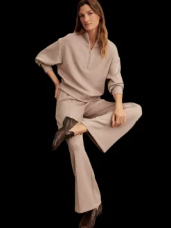 Taupe Marl Wide Leg Pant 30