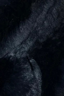 Teal Blue Bobble Knitted Rabbit Luxury Fur Scarf